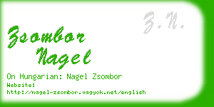 zsombor nagel business card